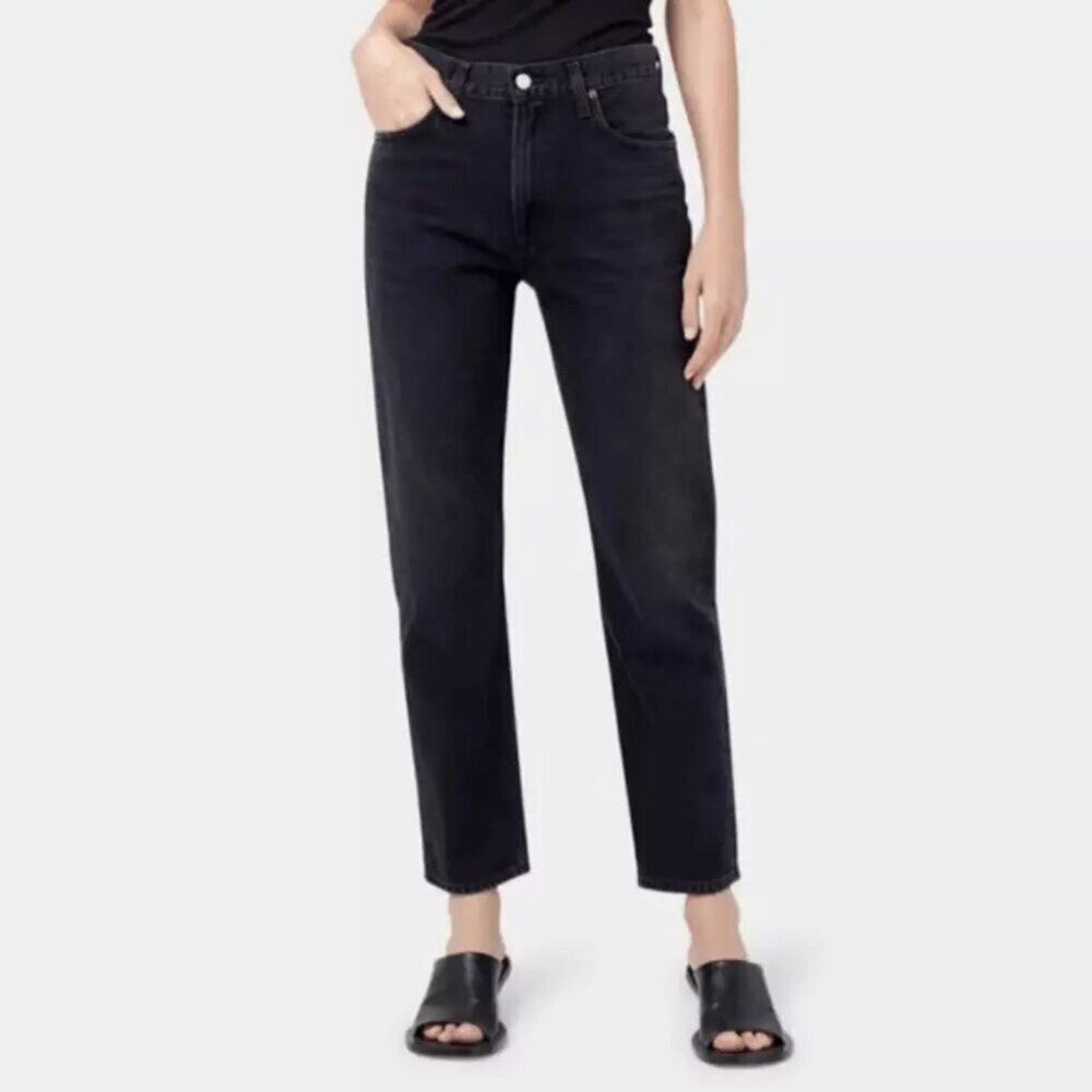 Elizabeth and James The Vintage Straight Jeans Black Ankle Classic - Size 26